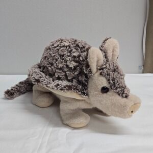 Douglas Armadillo Plush Kids 12 Inch Brown Textured Shell Stuffed Animal Toy